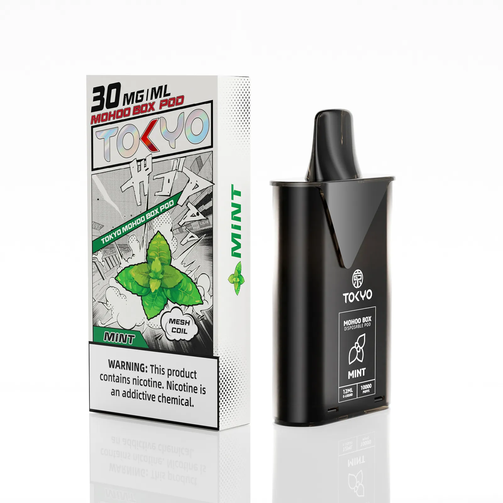 東京魔盒薄荷味 電子煙煙彈 - 體驗冰涼提神的純正薄荷香:圖片 2